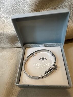 eye candy Silver Serpent Cuff Bracelet